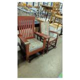 Pair Of Red Painted Porch Rockers