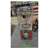 5 Cents Countertop Vintage Gumball Machine 16