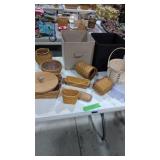 Longaberger Baskets And Folding Storage Containers
