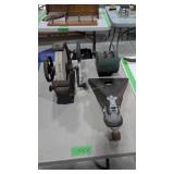 Vintage Grinding Wheel Pulley Tongue Hitch