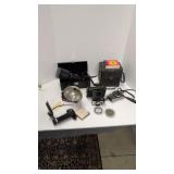 Vintage Camera Items Sigma Telephoto Lens Etc