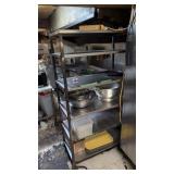 Large Roll Around Aluminum Shelf 35 In Wide 66