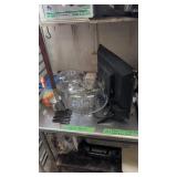 Items On Table Shelf Etc To Include Cake Stands