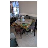 36-in Glass Top Table With Four Chairs