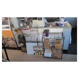 Metal Rack Signs Wooden Welcome Figure