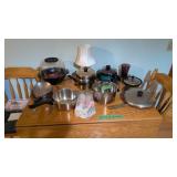 Pots And Pans On Top Of Table
