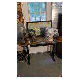 Table With Coffee Makers Brassware Picture Etc