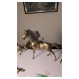 Large Brass Horse 18 In Tall