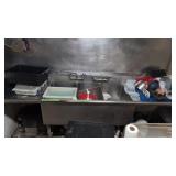 Three Compartment Stainless Sink With