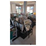 Pair Of Tables With Glass Tops 30 In And 42 In