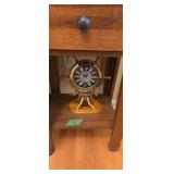 Nautical Ships Wheel Clock 14 Inches Tall