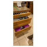 Silverware Kitchen Linens Storage Tins In Bottom