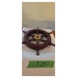 Vintage Wooden Ships Wheel 12 In