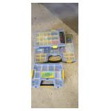 3 Stanley Boxes With Electrical Connectors Etc