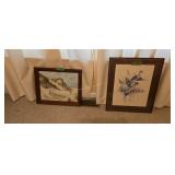 Three Wildlife Prints Various Sizes