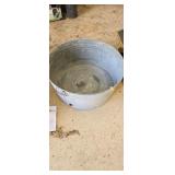 Large Galvanized Tub 24-in Diameter