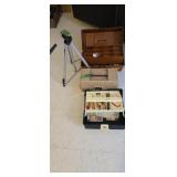 Tackle Boxes With Tackle And Tripod