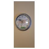 Patriotic Clock With Barometer 16-in Diameter