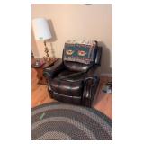 Leather Electric  Recliner 41 In Wide