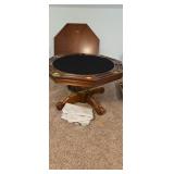 Poker Table Like New With Wooden Cover Pedestal