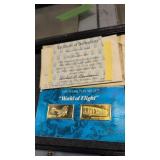 Hamilton mint 24 carat egl on 999 fine silver