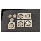 8 walking liberty half dollars