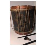 Fantastic Antique Civil War Drum With Eagle