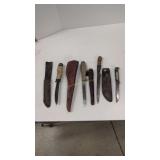 Lot Of Vintage And Homemade Knives As Shown 7 In
