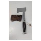 Vintage Case Xx Hatchet With Cover 11 In