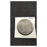 1889-0 Morgan silver dollar