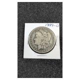 1889-0 Morgan silver dollar
