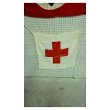 Vintage Red Cross Flag 28x26