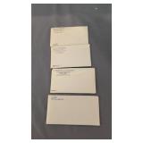 US mint sets 19 69, 1970, 1972 and 1979 complete