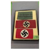 Framed German World War Ii Arm Bands