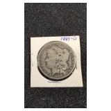 1889-0 Morgan silver dollar