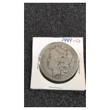 1889-0 Morgan silver dollar