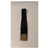 German Brass Belt Buckle With Fabric Belt