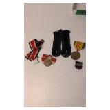 Military Medals And Pins As Shown