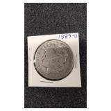 1889-0 Morgan silver dollar