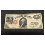 1917 large note $1 bill