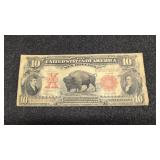 $10 bison note 1901 series