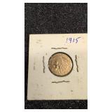 1915 us two and a half dollar Indian gold piece