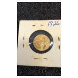 1926 us two and a half dollar Indian gold piece