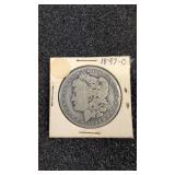 1897-0 Morgan silver dollar