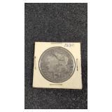 1880 Morgan silver dollar