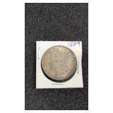 1889 Morgan silver dollar