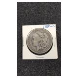 1880-0 Morgan silver dollar