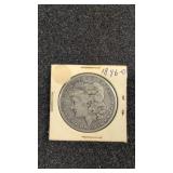 1896-0 Morgan silver dollar
