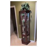 Lighted Curio Cabinet With Mirror Back 18 By 12