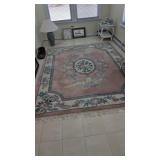 Large Wool Oriental Style Rug 88 By 112
